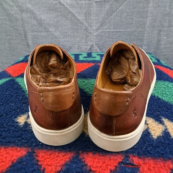Frye Shoes Men Size 10.5 M Brown Casual Sneaker Leather Style D5 display picture 1